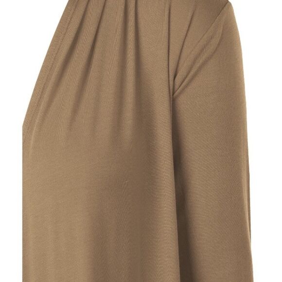 Made by JOHNNY 3XL Taupe Long Sleeve Lightweight Open Cardigan - Picture 3 of 4